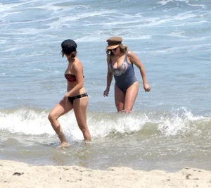 Ashley Tisdale in bikini on the beach in Malibu