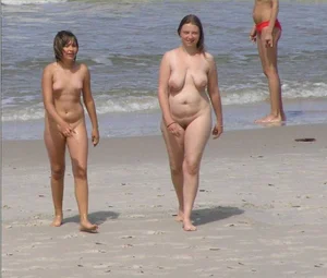 Nude beach and topless girls