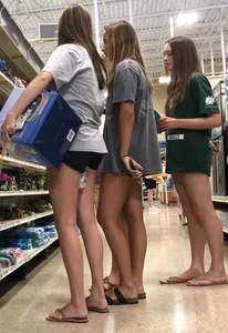 Fish Aisle t33ns in shorts