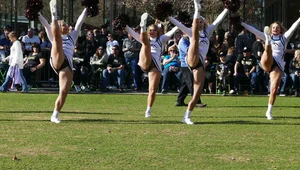 Candid cheerleaders