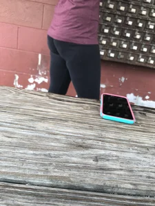 Coworker with a nice ass in leggings