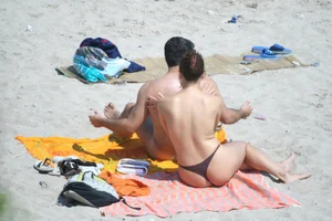 Continesti nude beach girls in Romania
