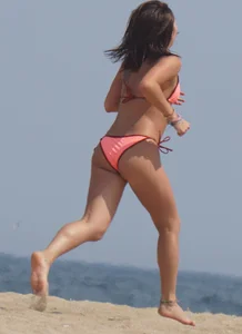 3 sexy girls on the beach in bikinis