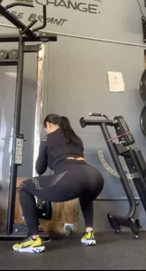 Latina milf at the gym