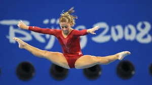 Candid gymnastics girls