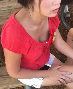 Breast under Blouse Hot Creepshot