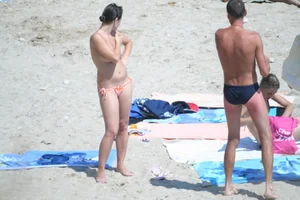 Continesti nude beach girls in Romania