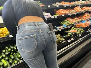 Slim Latina tight ass in jeans
