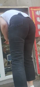 Armenian milf bending huge ass in black and blue jeans mega post