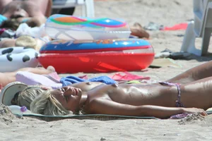 Continesti nude beach girls in Romania