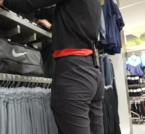 Petite brunette workers sexy tight ass
