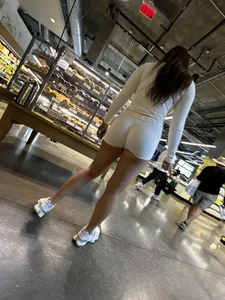Whole Foods Asian in scrunch leggings