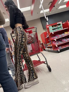 [OC] Tight College Chick with a Booty in Patterned Flare Leggings