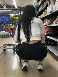Brown skinned latina squatting and shopping (oc)