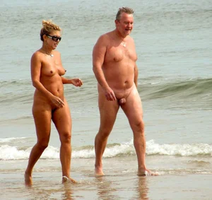 Nude beach and topless girls