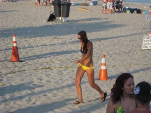 Mix of candid girls at the beach and in bikinis