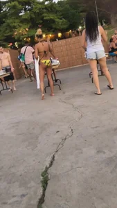 Party babes in bikinis and swimmsuits