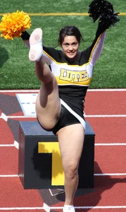 Candid cheerleaders