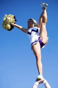 Candid cheerleaders