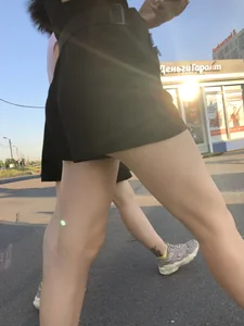 Girls in Skirts on the Street Candid Photos