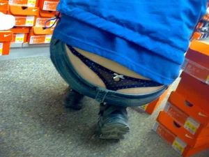 Huge collection of whale tails, ass cracks and panty peeks in public