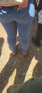 Latina milf in line at pumpkin patch