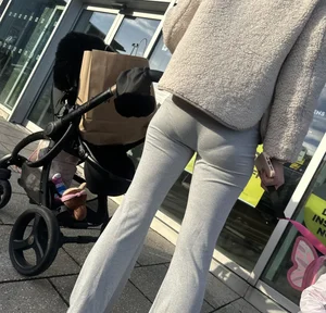 Milf with very visible VPL