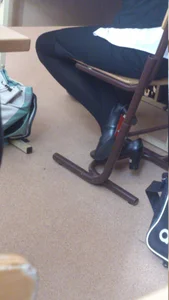 Girl in Black Pantyhose College Candid
