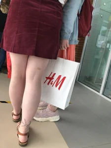 Pale Legs of a Chubby Girl in Sandals Mall Creepshots Gallery