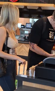 Stunning blonde with nice ass and great tits