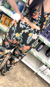 Milf showing cleavage and tight ass