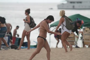 Florida beach and bikini girls