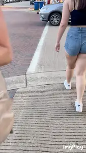 Summer means PAWG jean shorts