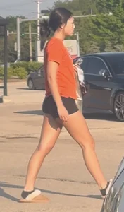 Tight asian college girl in volleyball shorts (OC)