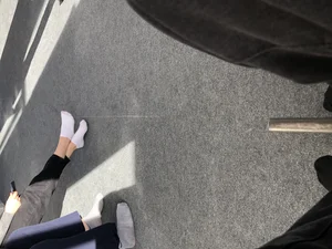 Teen Feet in White Socks Gym Creepshot