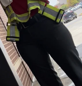 Sexy Chick-Fil-A employee with wide hips & plump booty!