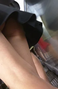 Subway Sexy Blonde Upskirt Creepshot