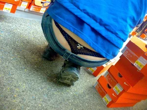 Huge collection of whale tails, ass cracks and panty peeks in public