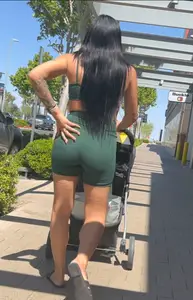 Latina milf with amazing jiggle and vpl (OC)