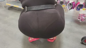 THICK Big Ass Latina Milf In See Through Black Leggings