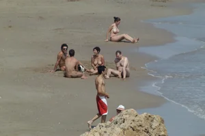 Sexy mature girls on Vilanova topless beach