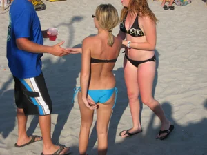 Mix of candid girls at the beach and in bikinis