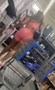 Wide bootyIndian shopping in all pink