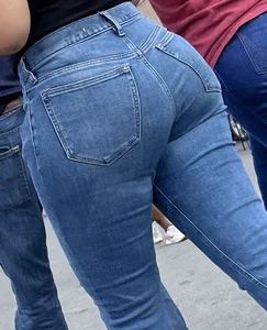 Great ass tight jeans at flea market. OC
