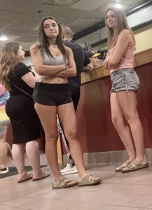 Short Shorts in Line (Not OC)