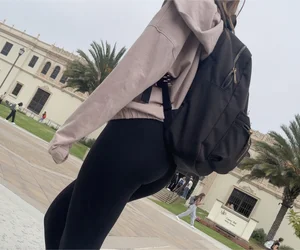 VPL and close-ups of cute college girls