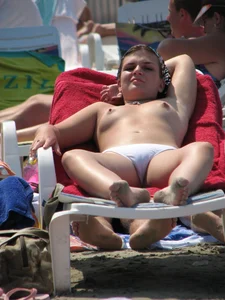 Topless and nude beach sexy girls
