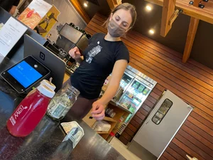 Sexy ass waitresses in yoga pants