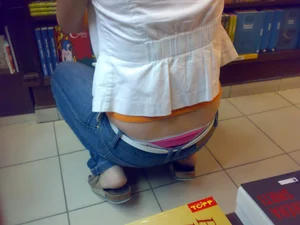 Huge collection of whale tails, ass cracks and panty peeks in public