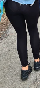 Amazing xs girl in see through leggings
